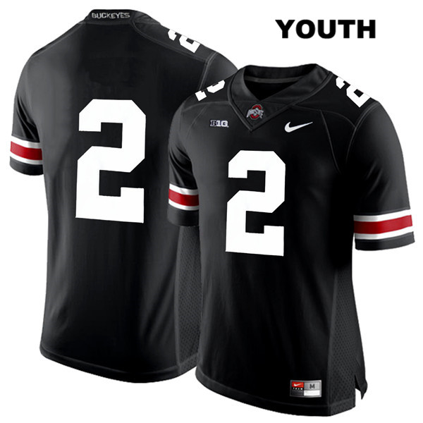 Ohio State Buckeyes Youth J.K. Dobbins #2 White Number Black Authentic Nike No Name College NCAA Stitched Football Jersey UG19H58ZL